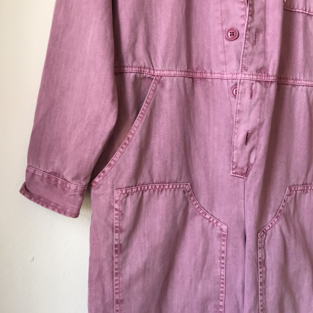 Universal Thread denim boiler jumpsuit pink lavender Cargo Utility 8 - Picture 6 of 16